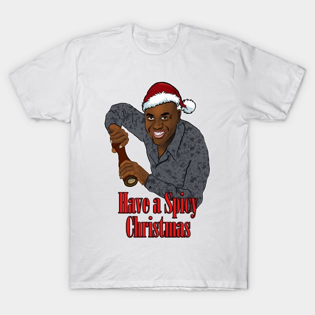 Ainsley Harriott Spicy Christmas T-Shirt by Barnyardy